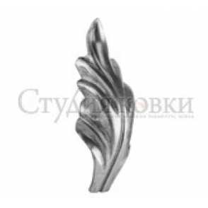 Кованый лист арт. SK22.50.3 разм. 89x46 (1.4мм)