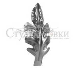 Кованый лист арт. SK22.56.3 разм. 150x66 (2мм)