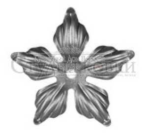 Кованый цветок арт. SK23.02 разм. 148 отв 10 (2мм)
