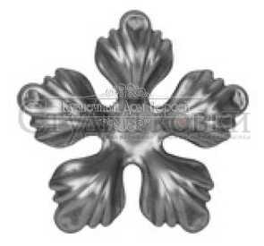 Кованый цветок арт. SK23.03.2 разм. 86 (1мм)