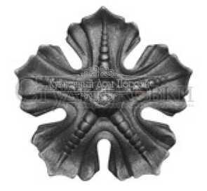 Кованый цветок арт. SK23.05.1 разм. 125 (3мм)