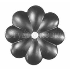 Кованый цветок арт. SK23.06.1 разм. 60 отв 10 (3мм)