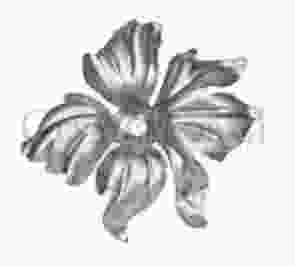Кованый цветок арт. SK23.08.1 разм. 145x130 (2мм)