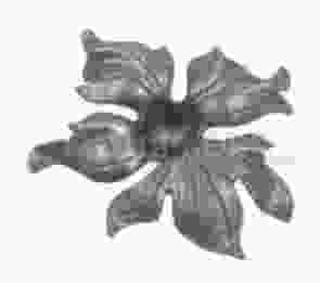 Кованый цветок арт. SK23.08 разм. 140 (4мм)