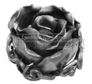 Кованый бутон розы (средний) арт. SK23.18.2 разм. 70 (1.2мм)