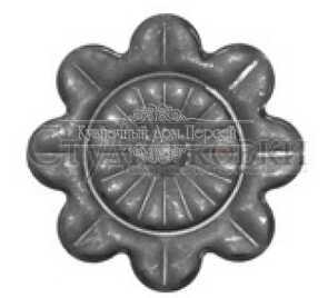 Кованый цветок арт. SK23.26 разм. 62 (2.5мм)