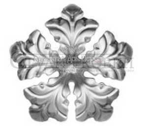 Кованый цветок арт. SK23.33.3 разм. 133 (2мм)