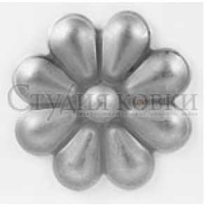 Кованый цветок арт. SK23.38 разм. 60 (2мм)