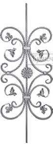Кованая балясина арт. 240 разм. 45x120