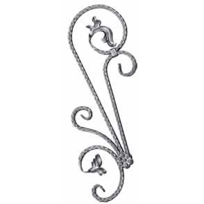 Кованая розетка арт. 243 разм. 26x75