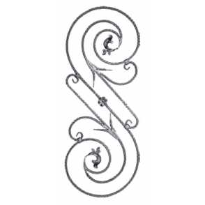 Кованая розетка арт. 248 разм. 47x120