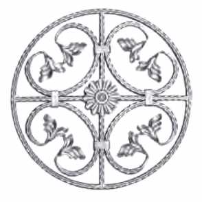 Кованая розетка арт. 249 разм. 50x50