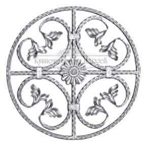 Кованая розетка арт. 249 разм. 50x50