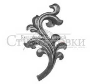 Кованый лист арт. SK25.01.2L разм. 240x140 (2мм)