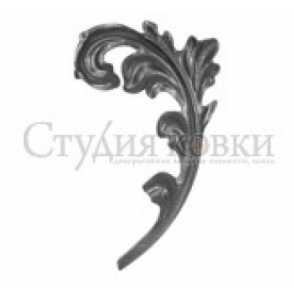 Кованый лист арт. SK25.02.2R разм. 230x140  (2мм)