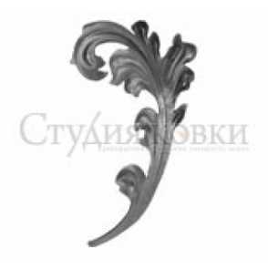 Кованый лист арт. SK25.02R разм. 240x150  (2мм)