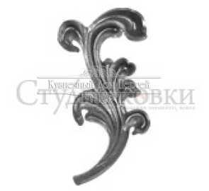 Кованый лист арт. SK25.03.2L разм. 200x95  (2мм)