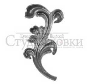 Кованый лист арт. SK25.03.2R разм. 200x95  (2мм)