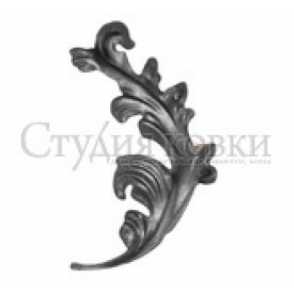 Кованый лист арт. SK25.04.2R разм. 295x175  (2мм)