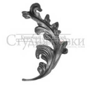 Кованый лист арт. SK25.04.2R разм. 295x175  (2мм)