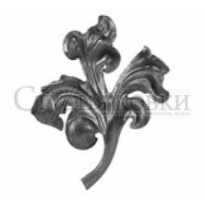 Кованый лист арт. SK25.10.2R разм. 165x130  (2мм)