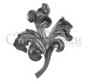 Кованый лист арт. SK25.10.2R разм. 165x130  (2мм)