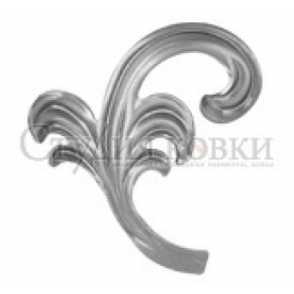 Кованый лист арт. SK25.19L разм. 110x95  (2мм)