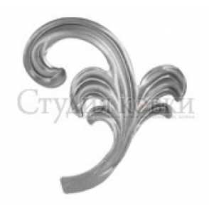 Кованый лист арт. SK25.19R разм. 110x95  (2мм)