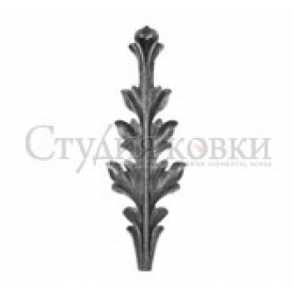 Кованый лист арт. SK25.24.3 разм. 300x100  (2мм)
