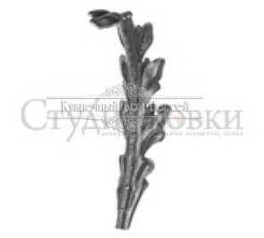 Кованый лист арт. SK25.26.3 разм. 230x65  (2мм)