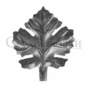 Кованый лист арт. SK25.35.1 разм. 80x80  (2мм)