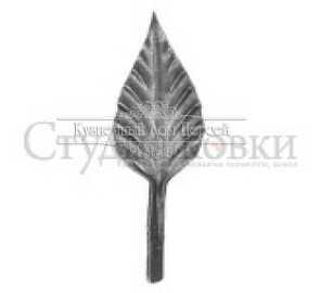 Кованый лист арт. SK25.36.1 разм. 120x30  (2мм)