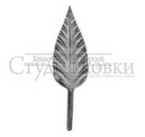 Кованый лист арт. SK25.36.2 разм. 140x40  (2мм)