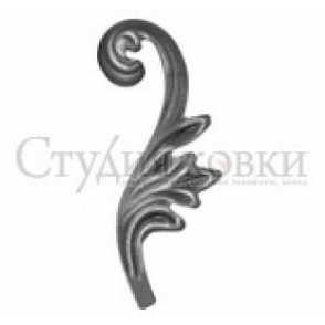 Кованый лист арт. SK25.37L разм. 220x80  (2мм)