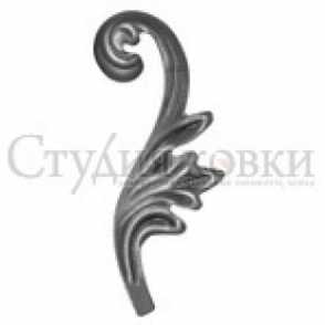 Кованый лист арт. SK25.37L разм. 220x80  (2мм)