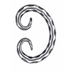 Кованый вензель, завиток арт. 254 разм. 12