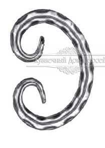 Кованый вензель, завиток арт. 254 разм. 12