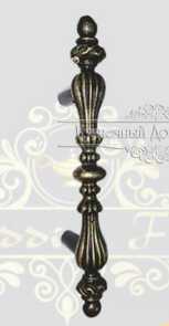 Кованая дверная ручка дверная 7,5 х 30 см (арт. 2564)