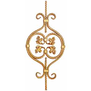 Кованая розетка арт. 265 разм. 33x90