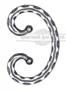 Кованый вензель, завиток арт. 266 разм. 14