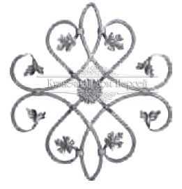 Кованая розетка арт. 277 разм. 63x70