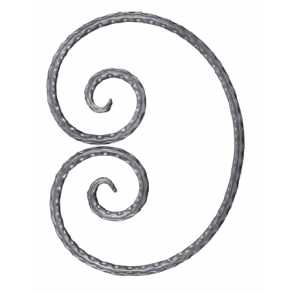 Кованый вензель, завиток арт. 284 разм. 34x25