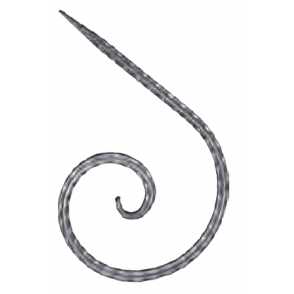 Кованый вензель, завиток арт. 293 разм. 19x31