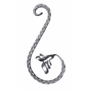 Кованый вензель, завиток арт. 294 разм. 15x32