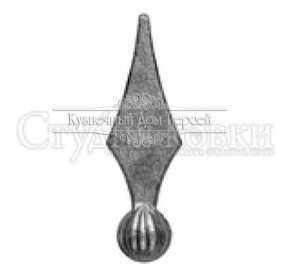 Кованая пика арт. SK30.07 разм. 120x40 кр.25