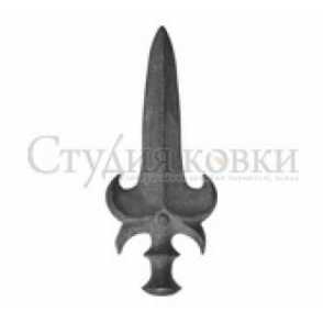 Кованая пика арт. SK30.62 разм. 260x117 кр.18