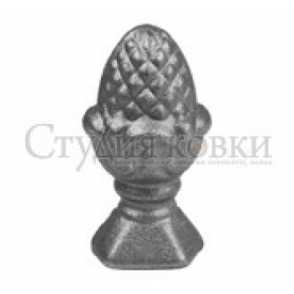 Кованое навершие, наконечник на столб арт. SK31.01.3 разм. 60x30 кв.27
