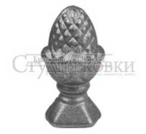 Кованое навершие, наконечник на столб арт. SK31.01.3 разм. 60x30 кв.27