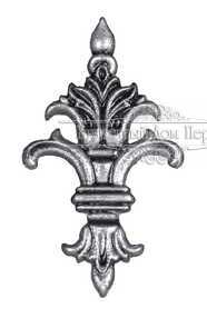 Кованый декоративный узор односторонний арт. 318 разм. 12x7,5