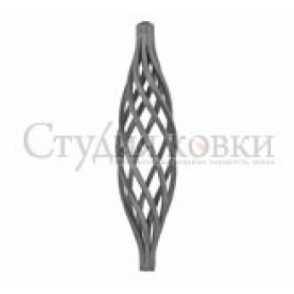 Кованая корзинка, фонарик арт. SK32.01.1 разм. 190x50 12кв.